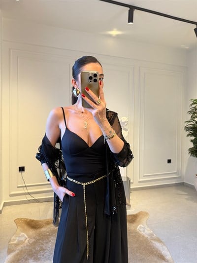 Siyah Gloplu Büstiyer (ön sipariş kargo cıkış 15nisan )