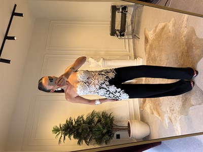 Siyah Straight Denim Pantolon