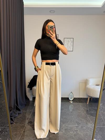 TAŞ RENK PALAZZO PANTOLON(ön sipariş ürünüdür tahmını cıkıs 23 şubat )