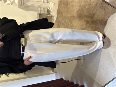 Tek Pile Detaylı Palazzo Pantolon 