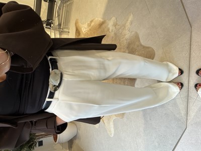 Tek Pile Detaylı Palazzo Pantolon 