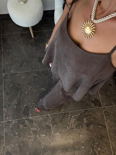 TenseL Kumaş Askıları Ayarlanabilir Pantolon Takımı