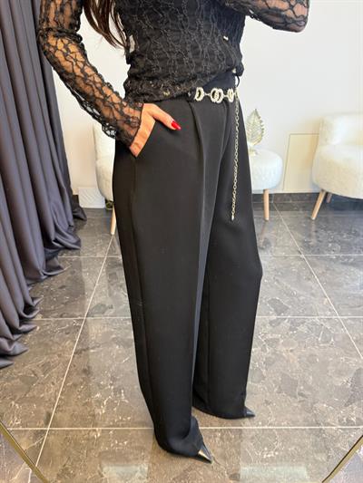 Yüksek Bel Palazzo Pantolon 