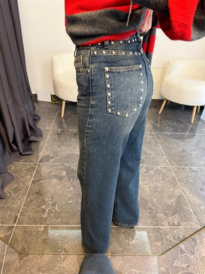 Zımba Detaylı Palazzo Jean