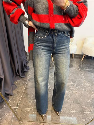 Zımba Detaylı Palazzo Jean