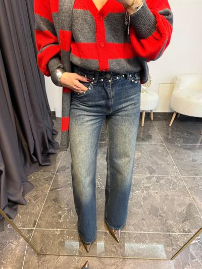 Zımba Detaylı Palazzo Jean