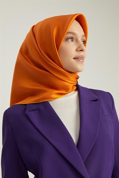 DÜZ ÇİFT TARAFLI TWILL İPEK EŞARP