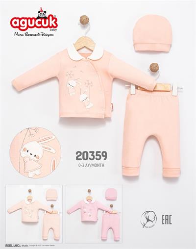 SİMLİ ÇİÇEKLİ TAVŞANLAR 3'LÜ ZIBIN TAKIMI