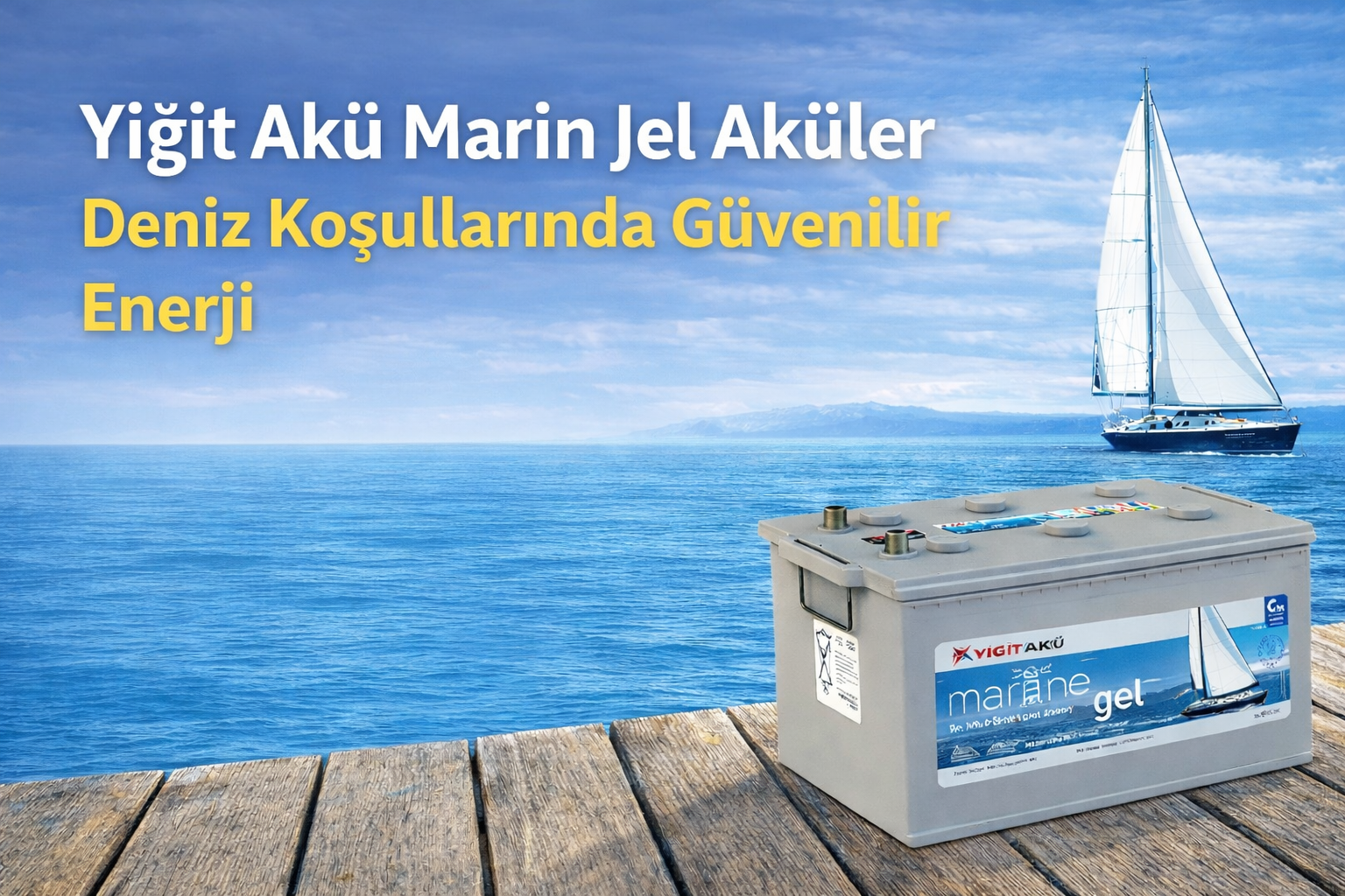 Yiğit Akü Marin Jel Aküler: Deniz Koşullarında Güvenilir, Uzun Ömürlü ve Dayanıklı Enerji Çözümü