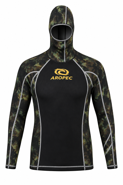 Aropec 1mm Camo Kapuşonlu Rash Guard