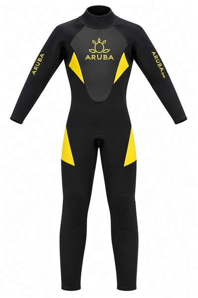 Aruba 3mm Fullsuite Sarı Size:S Bay Dalış Elbisesi