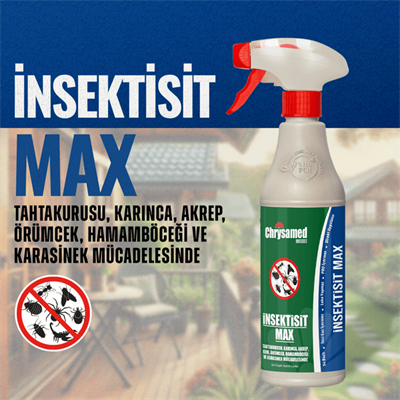 Chrysamed İnsektisit Max Kokusuz Su Bazlı Genel Sprey Böcek İlacı-500ml