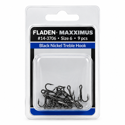 Fladen Maxximus Black Nikel Üçlü İğne