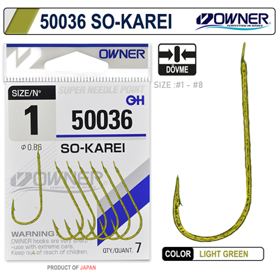 Owner 50036 So- Karei Light Green Olta İğnesi