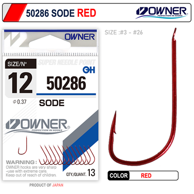Owner 50286 Sode Red Olta İğnesi