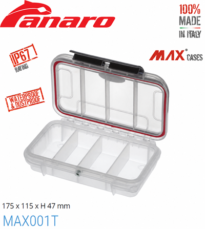 Panaro Max 001T 175*115*47mm Sızdırmaz Bölmeli Kutu