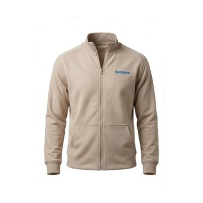 Shimano Wear Beige Zipper Polar Sweatshirt