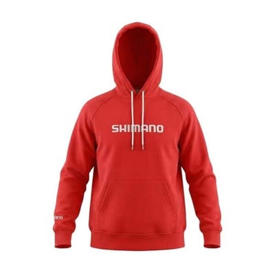 Shimano Wear Hoodie Red Kapüşonlu Sweatshirt Hoodie