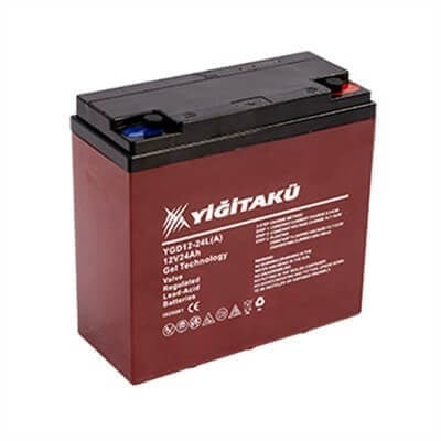 Yiğit Akü 12V 24Ah (C20) VRLA Motive Power Akü ( Daiwa Elektrikli Çıkrık Olta Makineleri İçin )