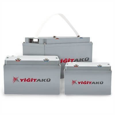 Yiğit Akü LFP 12V 150Ah Battery Pack (L480*W170*H245mm) 16 kg Life Po4 Lityum Akü
