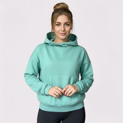 Merlot-Oversize Kanguru Cepli Kapüşonlu Sweatshirt-Sweatshirt