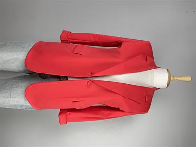 Kırmızı Örme Kumaş Blazer Ceket