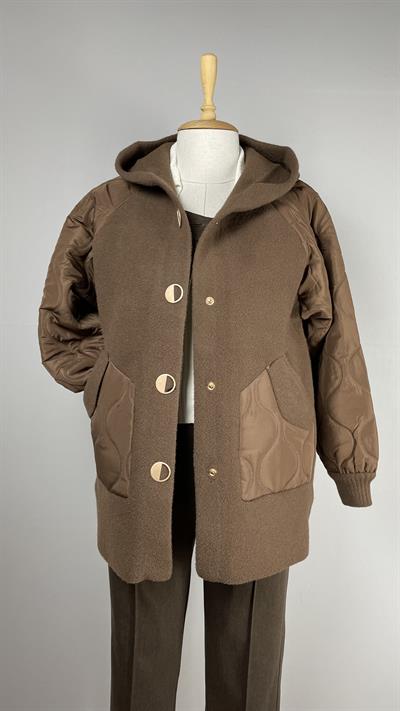 Kolları ve Cepleri Anorak Mont