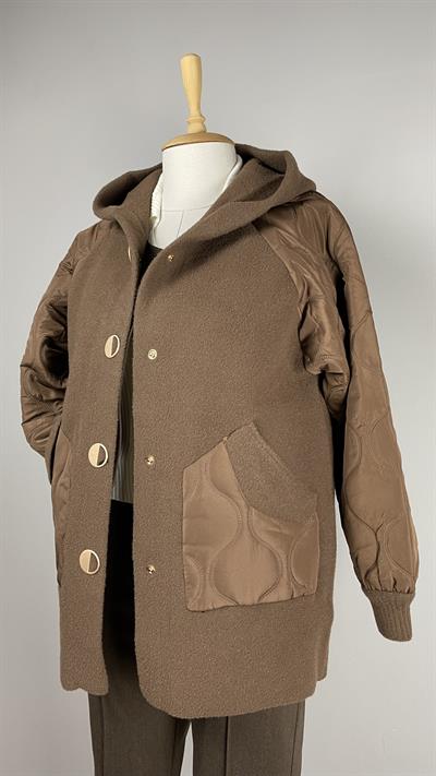 Kolları ve Cepleri Anorak Mont