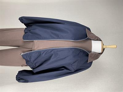 Yakası Deri Oversize Bomber Laci Mont