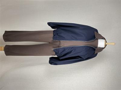 Yakası Deri Oversize Bomber Laci Mont