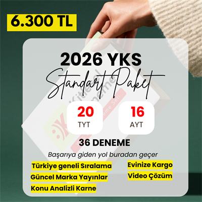 YKS 2026 STANDART PAKET (36 Deneme)