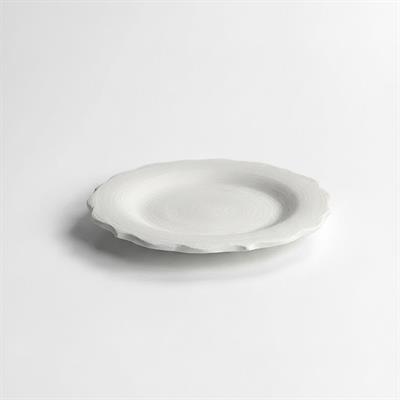 13 Cm Rölyefli Kupa Fincan Tabağı - Seramik Bisküvi