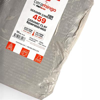 459 Şamotlu Beyaz Seramik Çamur Vakumlu