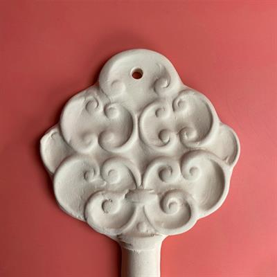 Dekoratif Anahtar Tabtab - Seramik Bisküvi