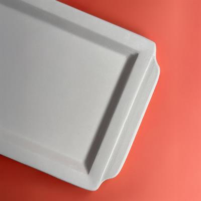 Düz Kulplu Tepsi Seramik Bisküvi