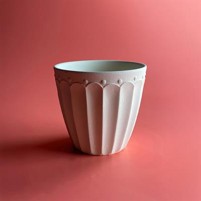 Lotus Saksı Seramik Bisküvi