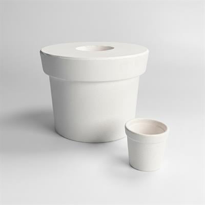 Minyatür Saksı - Alçı Kalıp