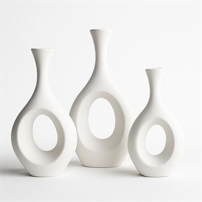 Orion 3Lü Vazo Set - Seramik Bisküvi