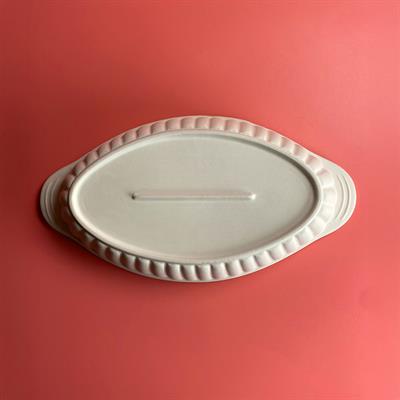 Oval Fırın Kabı - Seramik Bisküvi