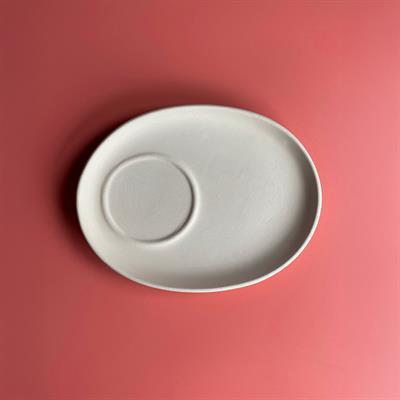 Oval Sunumluk - Seramik Bisküvi