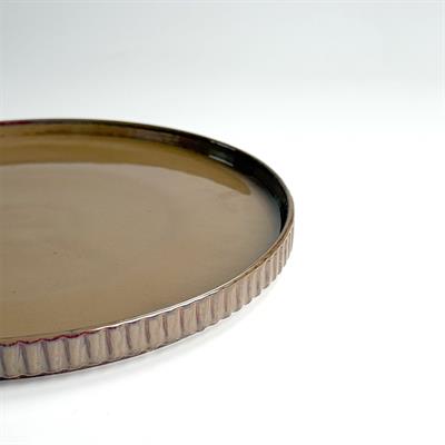 Satürn Porselen Servis Tabağı Akik - 24 Cm