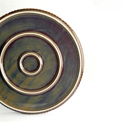 Satürn Porselen Servis Tabağı Florit - 24 Cm