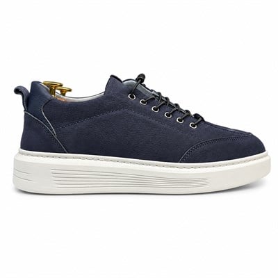 HAKİKİ DERİ LACİVERT ERKEK CASUAL AYAKKABI M4744