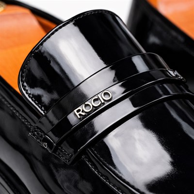 HAKİKİ DERİ LOAFER RUGAN SİYAH ERKEK KLASİK AYAKKABI M4708