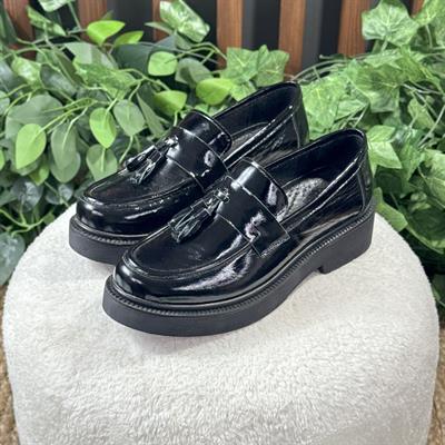 İÇ DIŞ NATUREL DERİ RUGAN KALIN TOPUK LOAFER BABET M1169