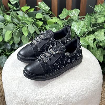 PARAŞÜT KUMAŞ BAĞCIKSIZ TAŞLI SNEAKERS M1183