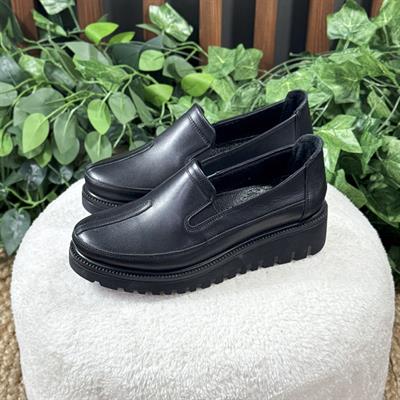 İÇ DIŞ NATUREL DERİ KLASİK KALIN TABAN LOAFER BABET M1194
