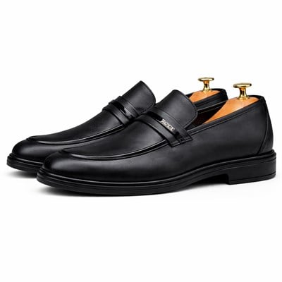HAKİKİ DERİ LOAFER SİYAH ERKEK KLASİK AYAKKABI M4709