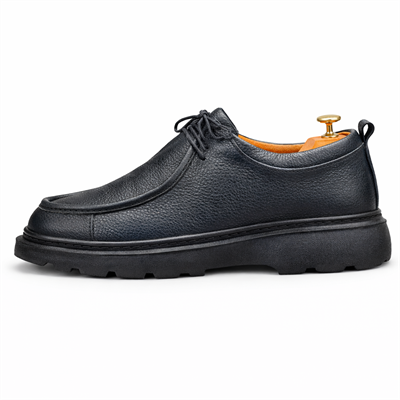 İÇ DIŞ HAKİKİ DERİ ERKEK SİYAH CASUAL AYAKKABI M4607