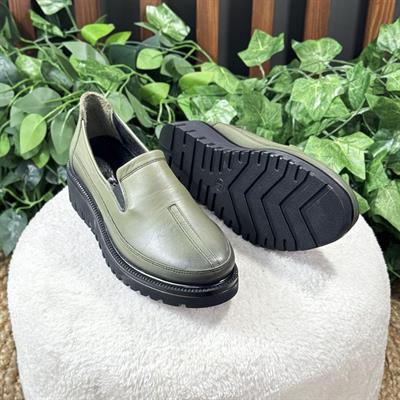 İÇ DIŞ NATUREL DERİ KLASİK KALIN TABAN LOAFER BABET M1197